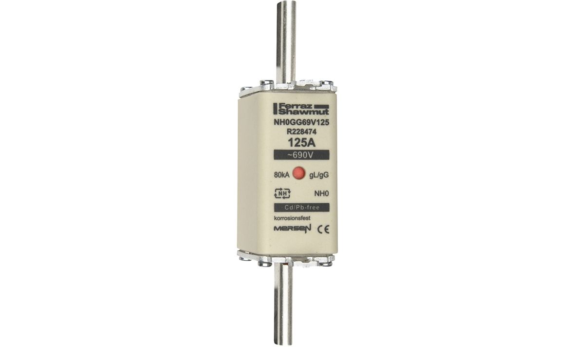 R228474 - NH fuse-link gG, 690VAC, size 0, 125A double indicator/live tags